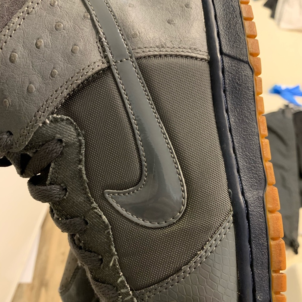 Nike Dunk High Deluxe Ostrich Grey Gum Men sz 11